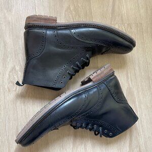 Silver Street Black Boots Size 12W